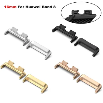 2 buc Ceas 16MM Watchband Metal Bratara Curea Adaptor Conector Pentru Huawei Band 8