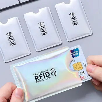 5PCS Anti RFID Anti Scanare Folie de Aluminiu Card Maneca NFC Protectie Card Maneca Anti Demagnetizare ID Card Bancar Card de Maneca