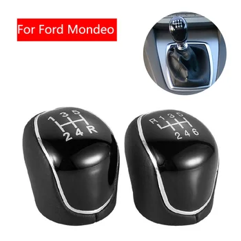 5 6 de Viteză Masina LeatherShift buton Schimbator de Handbal Fir Scurt Accesorii Auto Pentru Focus Mk2, S-Max, C Ford Mondeo 4 Mk4 Kuga