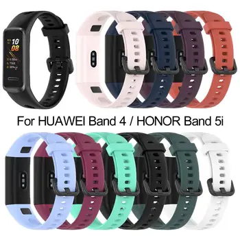 Curea Pentru Huawei Honor Band 5 4 Mansete Sport Banda de Silicon de Înlocuire Brățară Pentru Onoarea Trupa 5i ANUNTURI-B19 Accesorii Inteligente