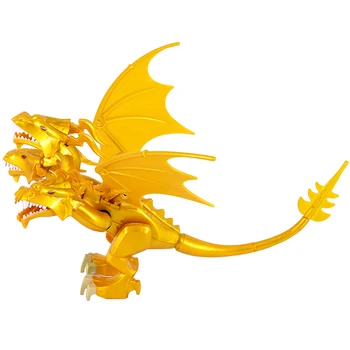 MOC 18cm GodAzillas King Ghidorah Dragon cu Trei capete Animale Model de Acțiune Figura de Colectare Monstru Jucărie pentru Copii Cadouri