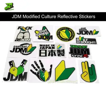 Verde de înaltă Calitate Japonia JDM Cultura Autocolante Reflectorizante din PVC Decor Parbriz Auto Motociclete Depozitare Accesorii Autocolante