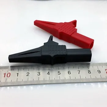 Siguranta Teaca Aligator Clip Test Clip Cu Banană 4mm Socket 1000V/32A Negru Rosu 2 buc/Lot