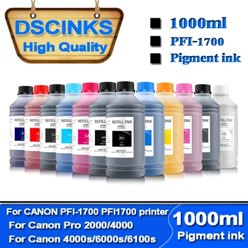 1000ml Pigment Cerneala Pentru Canon PFI-1700 PFI-1700 pentru Canon Pro 2000 4000 6000 6100 4000s 6000 6100s printer ( de Înaltă Calitate )