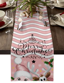 Crăciun Iarnă Elan Roz Decor Acasă Tabelul Runner De Nunta De Decorare Masă Masă De Bucătărie Placemats