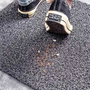 Pantofi Curate Preșul de la Intrare Usa Mat Covor 40x60cm Cafea Neagră Fibre de Poliester Impermeabil bun venit Covoare Decor Acasă