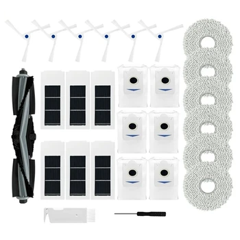 Rola Principală Perie Laterală Filtru Hepa Mop Pânză De Sac De Praf Așa Cum Se Arată Plastic Pentru Ecovacs Deebot X2 / X2 Pro / X2 Omni Aspiratoare Robot