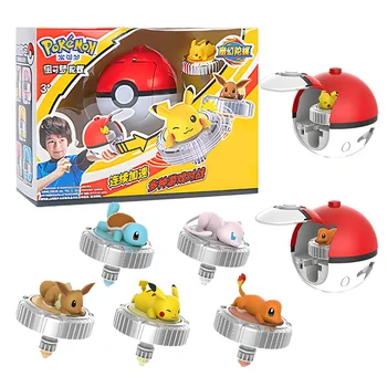 Pokemon Mingea titirez Luptă Gyro figurina Jucarie lansator Pikachu Charmander Squirtle Mew Eevee Acțiune Figura copii băieți Cadou