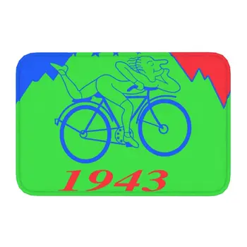 Albert Hofmann Biciclete Zi Ușa din Față Mat Anti-Alunecare Rapidă în aer liber Uscat LSD, Acid Sugativă Preș Podea Baie Intrarea Covor Covor