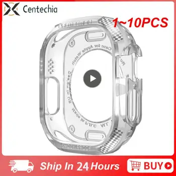 1~10BUC Acoperire Completă Caz pentru Ceas Ultra 49mm Moale TPU Clear Ecran Protector de Acoperire Bara iWatch Seria 8 Ultra