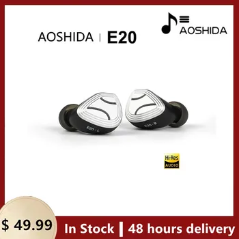 Aoshida E20 Cască 10mm Beriliu Acoperite Dinamic Driver 8mm DLC Diafragma In-ureche Căști HiFi Audio Earset în aer liber
