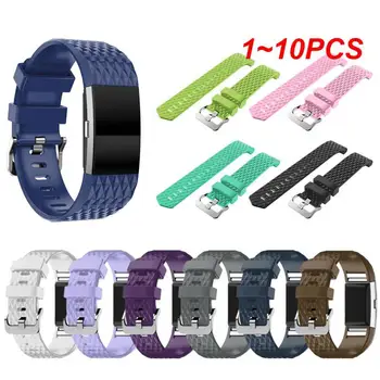 1~10BUC curea Silicon Pentru Fitbit Charge 2 inteligent brățară de fitness înlocuire Brățară bandă de bărbați WristStrap Pentru Fitbit Charge2
