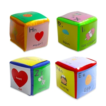 DIY Educație Joc de Zaruri cu Carduri, Stabilit de 4 Zaruri Prop Buzunar Cuburi pentru Predare, Bloc de Spumă Jucărie