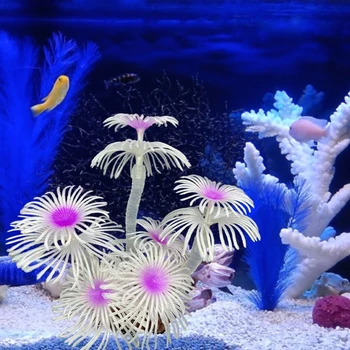 Rafinat Coral Meserii Simulare Coral FishTank Amenajată Cu Decor Plin De Culoare FishTank Creatură A Mării De Coral Forma