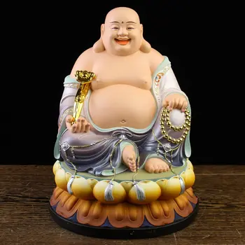 5A BUN Maitreya Buddha, Dumnezeu a bogăției BUDDHA figura acasă Altar, magazin Cult eficace Talisman de familie Zeita Mascota statuie