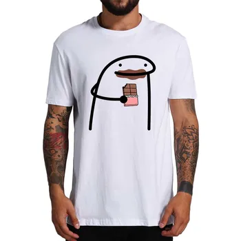 Flork Ciocolată, tricouri Haioase Webcomic Meme Tendință Maneca Scurta Casual 100% Bumbac Unisex, O-neck T-shirt UE Dimensiunea