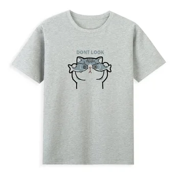 Pisica drăguț de Imprimare T-shirt Nou de Desene animate Drăguț Casual Top de vânzare Fierbinte pentru femei de înaltă calitate, Tricouri A260