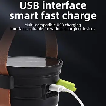 Lampa Camping Puternic Lungă de Viață a Bateriei Portabile Searchlight USB Multifunctional Cort de Lumină în aer liber Consumabile