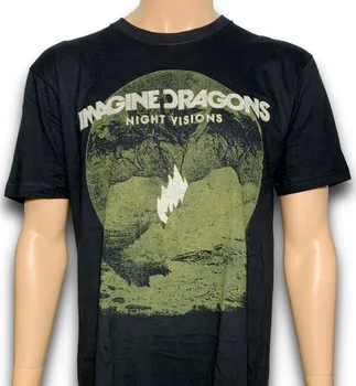 Imaginați-vă Dragon Noapte Viziuni de Brand Nou Licențiat în mod Oficial Cămașă mâneci lungi