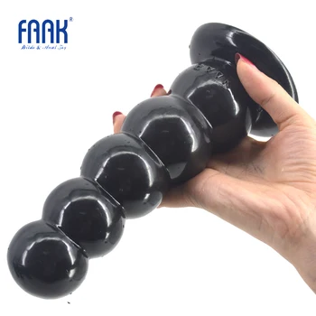 FAAK vibrator mare de aspirare puternic margele anal dildo cutie ambalate dop de fund sex anal plug jucarii sexuale pentru femei, bărbați adulți produs sex-shop
