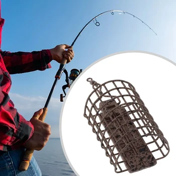 Grosier/Pescuit la Crap Cușcă de Metal Înot Alimentatoare 20-60g Metal Alimentatoare Pivotante Atrage Cage Feeder Coș Alimentatoare Pivotante Universal Momeala
