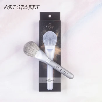 ArtSecret 601 Pro Instrument De Cosmetice Machiaj Perie Mare Perie De Praf Cu Păr De Capră Matt Aluminiu De Etanșare Cu Mâner De Lemn