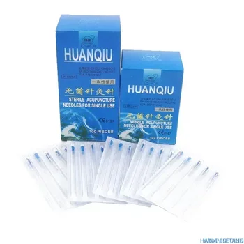 HUANQIU Brand Sterile de Unică folosință din Oțel Inoxidabil Needling Uscat Ace de Acupunctura Un Ac Un Tub de 100buc
