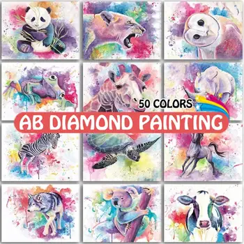 AB Diamant Pictura Panda Animale, Bufniță Cal Burghiu Plin de cruciulițe Stras Hobby Broderie Meserii Leu Mozaic Decor Acasă