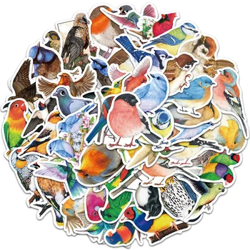 50/100buc URI de Desene animate Drăguț Păsări Drăguț Autocolante PVC Impermeabil Autocolante, Decalcomanii Pentru Copii Băieți Fete Jucarii si Cadouri