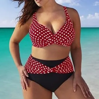 Femeile Siamezi Bikini Set Push-Up StripeSwimwear Beachwear Costume De Baie