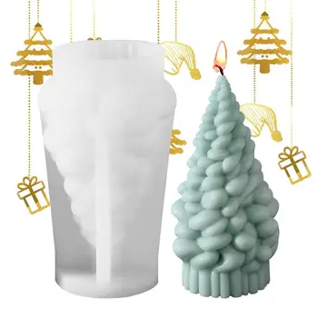Pomul de crăciun Lumânare Mucegai Unic 3D Spiral Silicon Mucegai de Copac DIY Manual de Vacanță Matrite lumanari de Rășină de Turnare Ceara de Crăciun