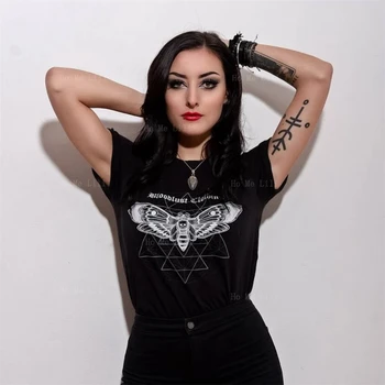 Cap de mort Molie T-Shirt, Gotic Pofta de Sânge Costum Supradimensionat Tricou Femei
