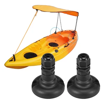 Accesorii Caiac Baza de Montare Coarda Țăruș Plastic ABS Metal Negru Barca Scoica Țăruș Canoe Hardware Barci Gonflabile