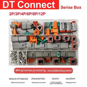 Deutsch Seria DT Impermeabil Conector de Sârmă Kit DT06-2S DT06-3S DT04-2P DT04-3P Auto Sigilate Plug DT Conector cu Cutie