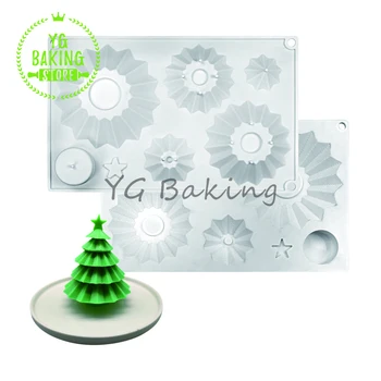Dorica Asambla Pom de Crăciun de Silicon Design Mousse de Mucegai DIY Fondant de Ciocolata Mucegai Tort de Decorare Bucătărie Bakeware