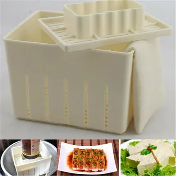 1 Set de Gatit Bucatarie Set de unelte de BRICOLAJ din Plastic Tofu de Presă Mucegai Tofu de Casă Mucegai Caș de Soia Tofu Face Mucegai Cu o Cârpă Brânză