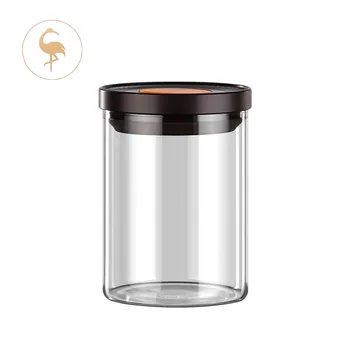 LFGB Certificat de Duritate Mare Sticlă Borosilicată Epuizabile Bine Sigilat Nuci Recipient pentru Ceai Marfă Uscată Borcan Accesoriu de Bucătărie