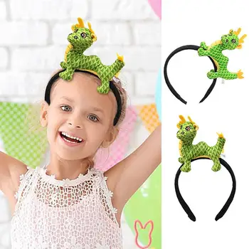Plus Dragon Hairhoops Dragon De Pluș Hairband Moale An De Dragon Hairband Pentru Fete Ziua De Nastere Copii Baieti Copii