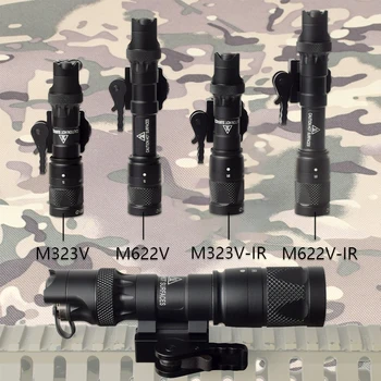 Tactice de Metal M300B M600B Upgrade arma Arma de Lumină M323V M622V Strobe M323V-IR M622V-IR Infraroșu Airsoft Pusca Lanterna Lanterna