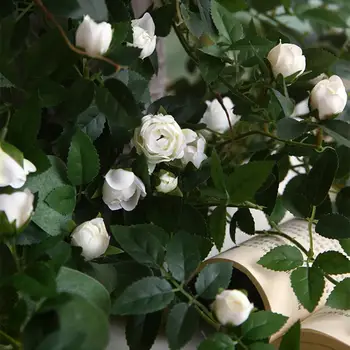 De lungă durată Simulat Aranjament de Flori Realiste Agățat Artificiale a Crescut Planta Verde de Acasă Nunta Decor pentru Gradina