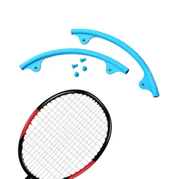 2 Bucati Racheta De Badminton Cap Manșon De Silicon Usor De Absorbție Practice Caz De Protecție