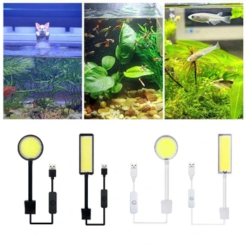 Acvariu LED Lumina pentru Plante în Creștere pentru bazine de pește de apă Sărată Planta Pește Marin de Lumină LED 6.4 W Iluminat Consumabile