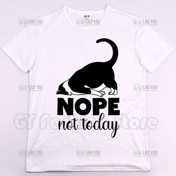 Nu, Nu Astăzi, Desene animate Grafic Tricouri de Vânzare Fierbinte de Vară Imprimat -tricou Unisex Street Uzura Casual Barbati Femei 