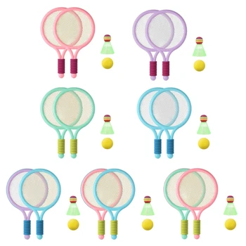 2024 Racheta de Tenis Mici Set Rachete Badminton Shuttlecocks cu Bile Din/în aer liber Părinte Copil Interactive Jucărie Sport