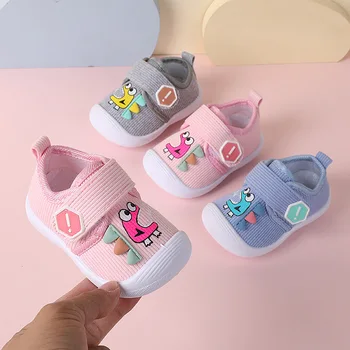 0-36 Luni Infant Toddler Pantofi de Mers pe jos cu Sunet de Lumină Fetita Roz Pantofi Drăguț Băiat Nou-născut Moale Adidași de Imprimare de Desene animate