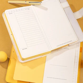 Hongdian S01 Portabil Notebook Detasabila Creative Student Jurnal de Culoare Multi Întâlnire Record Notepad Mână registrul rechizite școlare