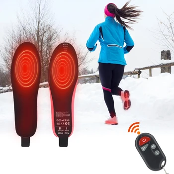 Iarna Electrice Incalzite Tălpi Dura Până La 10H Încălzire Picioarele Calde Dimensiune 34-46 Termică Pantofi Șosete Pad Electric de Încălzire Tălpi