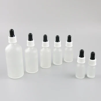 360pcs 5 ml 10 ml 15 ml 20 ml 30 ml 50 ml 100 ml Sticlă Mată Ulei Esențial Dropper Sticla Returnabile Cosmetice Recipiente cu Lichid