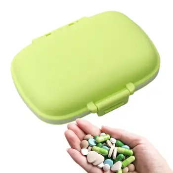 Container Pilula Pilula Medicament Organizator De Călătorie Containere De Dimensiuni 8-Compartimente De Zi Cu Zi Cutie Organizator Pentru Ulei De Ficat De Cod