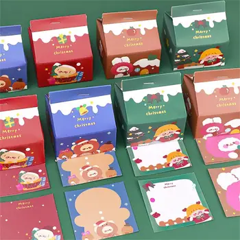 Memo Notepad Eco-friendly Notepad Drăguț Înregistrare Excelentă de Desene animate de Crăciun Cutie Lapte Memo Pad